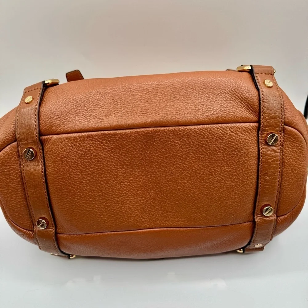 Michael Kors Bedford Tan Leather Satchel | Very Good Condition